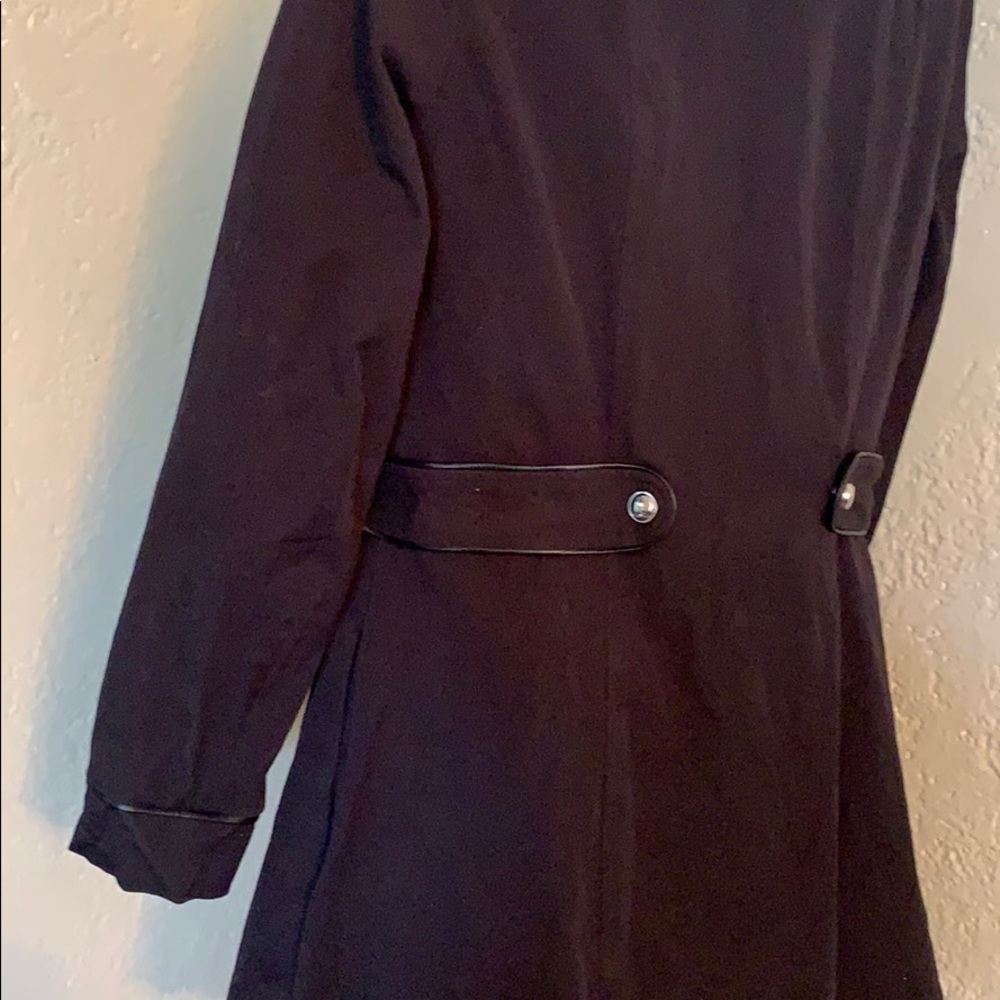 Ruby Ribbon Black Zip Front Long Jacket - image 8